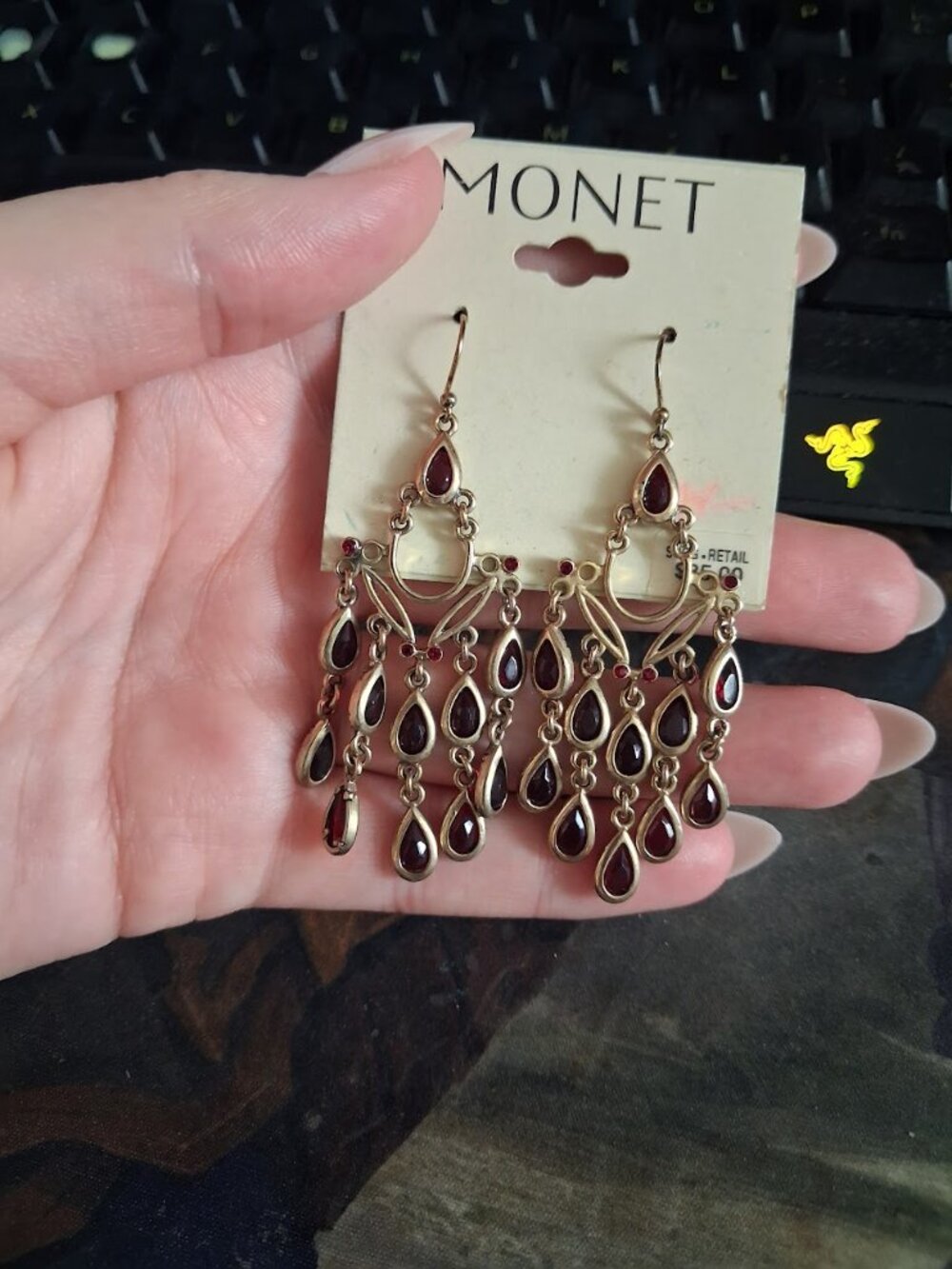 Monet dangle earrings